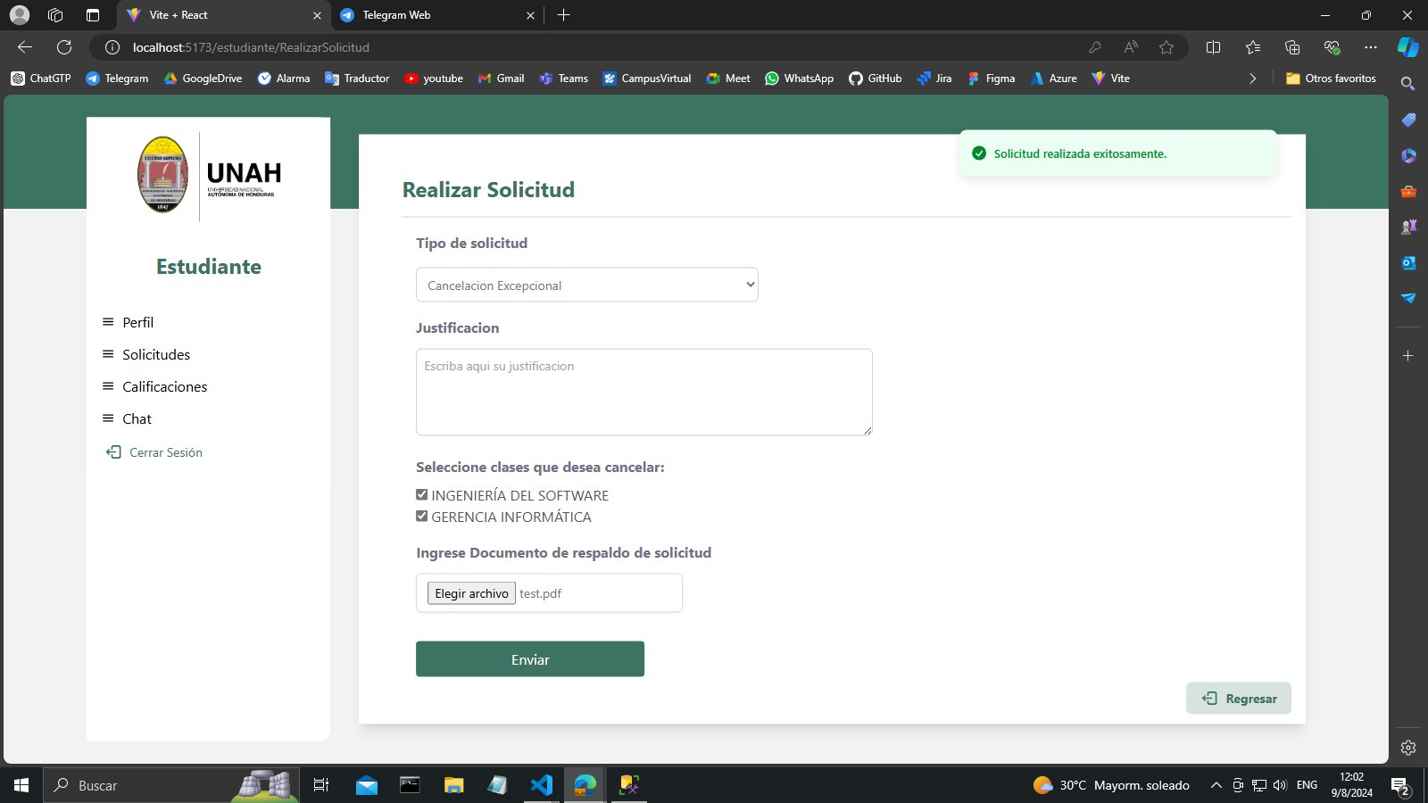 🏫 Sistema de la UNAH